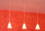 Pendelleuchten (200 mm) - Leuchtenglser orange - Kabel wei_2von2